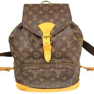 Authentic Louis Vuitton Montsouris GM Monogram Backpack jp540-111425